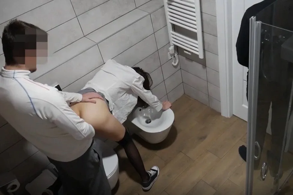 Russian slut fucked in turn on a brink