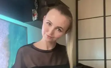 Beauty with elastic boobs