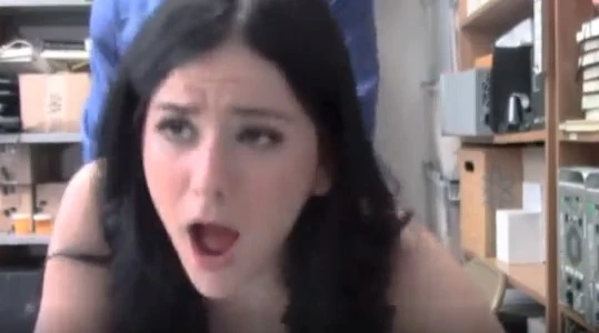 The guard fucked the criminal's mother for theft in the store