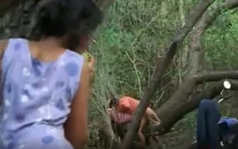 The girl peeps how father fucks her sister