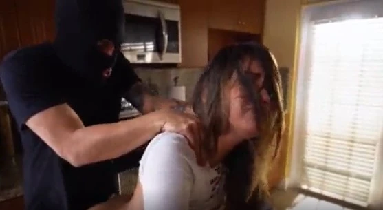 forced a neighbor while her husband was in the bedroom