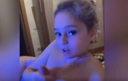 Daughter played with a member of her father until he finished