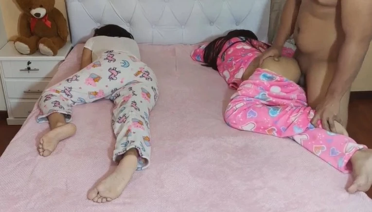 Nieces rest in the house of a perverted uncle