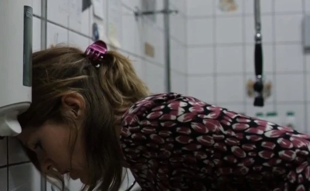 Fucked a married bitch in a cafe toilet