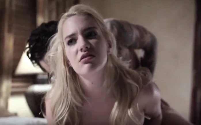 Blackmails his neighbor and fucks her against the will