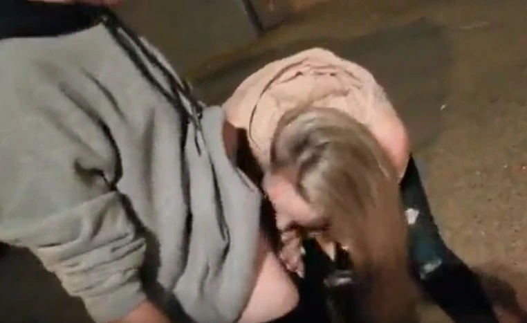 A drunk student fucks with strangers on the street