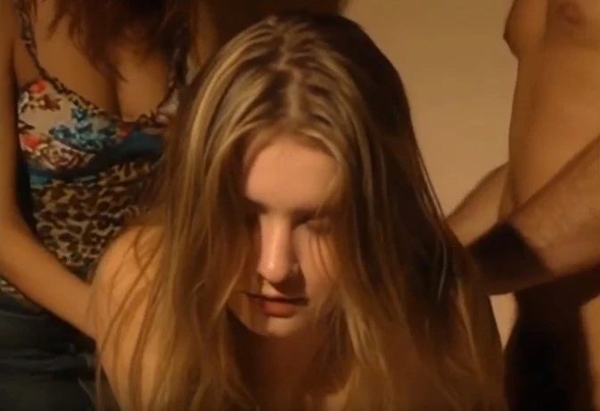 Russian beauty first takes a member in her ass