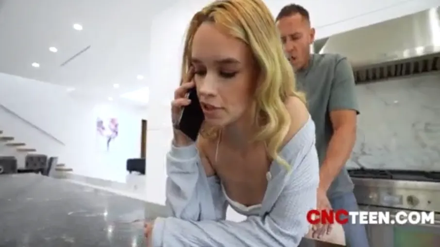 Father inserted a member into his obedient daughter's pussy